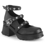 Zapatos Demonia Black Vegan Leather Bratty-30 - Image 2