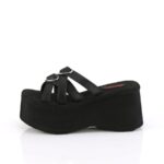 Zapatos Demonia Black Vegan Leather Funn-15 - Image 4