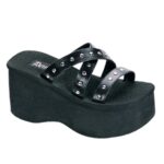 Zapatos Demonia Black Vegan Leather Funn-19 - Image 2