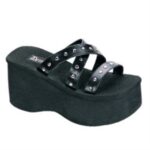 Zapatos Demonia Black Vegan Leather Funn-19 - Image 6