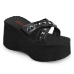 Zapatos Demonia Black Vegan Leather Funn-29