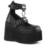 Zapatos Demonia Black Vegan Leather Kera-12 - Image 2