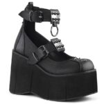 Zapatos Demonia Black Vegan Leather Kera-12 - Image 7