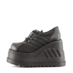 Zapatos Demonia Black Vegan Leather Stomp-08 - Image 4