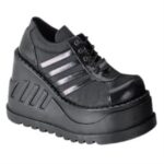 Zapatos Demonia Black Vegan Leather Stomp-08 - Image 6