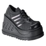 Zapatos Demonia Black Vegan Leather Stomp-08 - Image 7