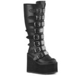 Zapatos Demonia Black Vegan Leather Swing-815Wc - Image 6