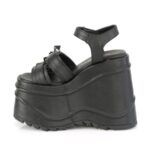 Zapatos Demonia Black Vegan Leather Wave-13 - Image 4
