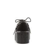Zapatos Demonia Black Vegan Suede-Vegan Leather Creeper-206 - Image 5