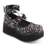 Zapatos Demonia Floral Fabric Sprite-02 - Image 2