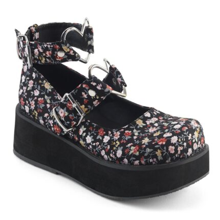 Zapatos Demonia Floral Fabric Sprite-02