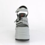 Zapatos Demonia Gray Reflective Vegan Leather Wave-13 - Image 3