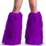 Zapatos Demonia Purple Faux Fur Yeti-08 - Image 2