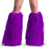 Zapatos Demonia Purple Faux Fur Yeti-08 - Image 3