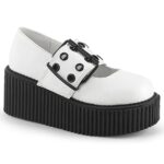 Zapatos Demonia White Vegan Leather Creeper-230 - Image 2