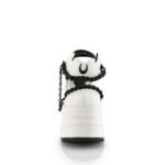 Zapatos Demonia White Vegan Leather Wave-20 - Image 3